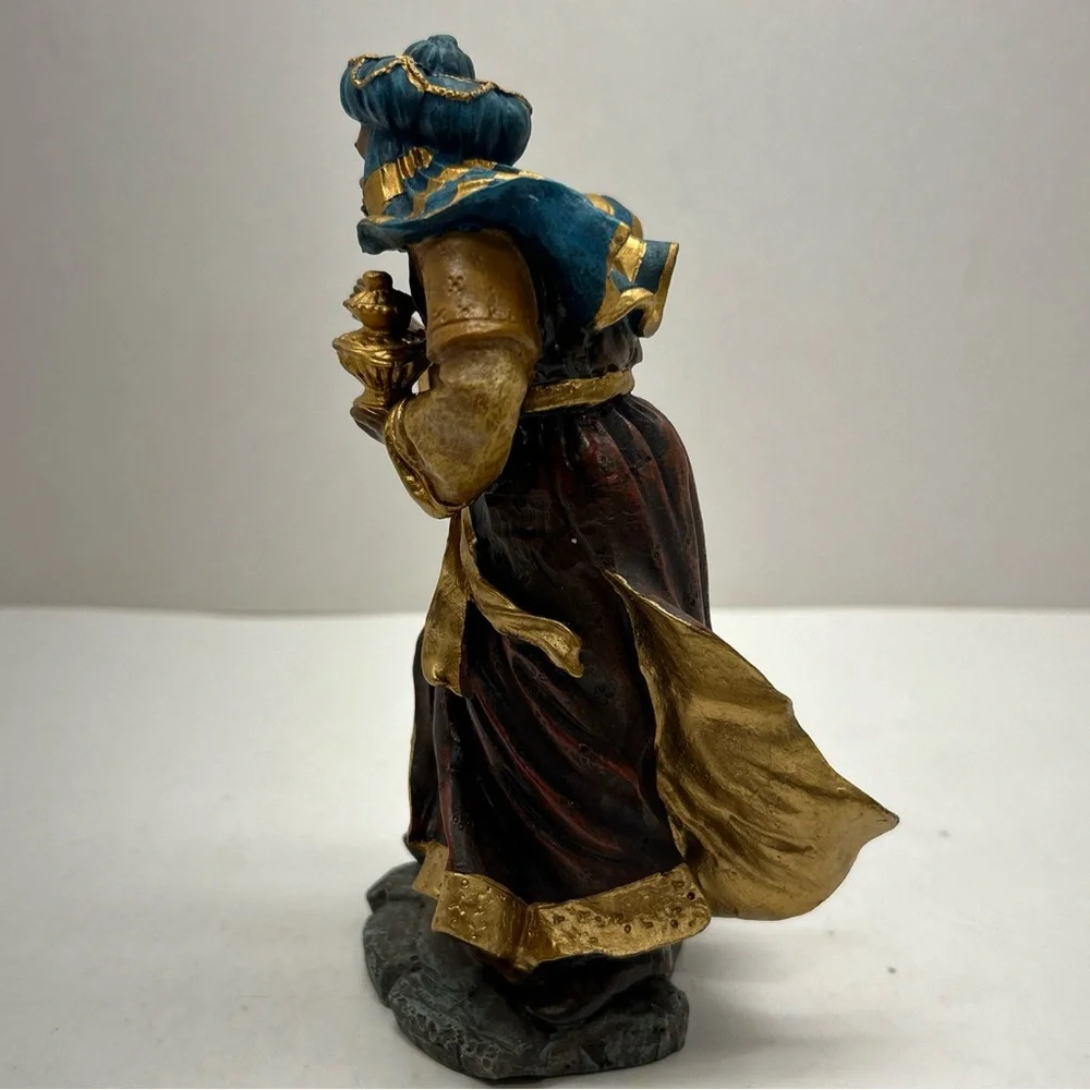 Vtg Rare 6.5” African American Wiseman Nativity Replacement Figure Christmas